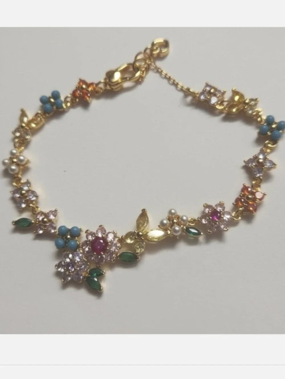 KATE SPADE • New Bloom Flower Butterfly Bracelet NWT - Picture 3 of 5